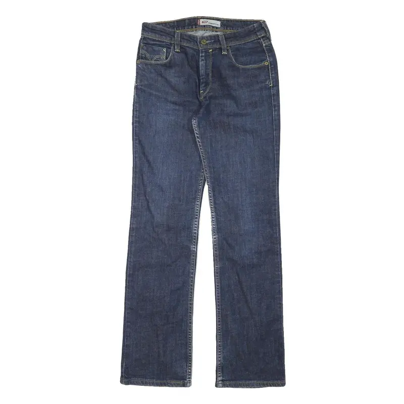 Levi's 627 Womens Regular Straight Denim Dark Blue W26 L30 Classic Cotton Blend 1