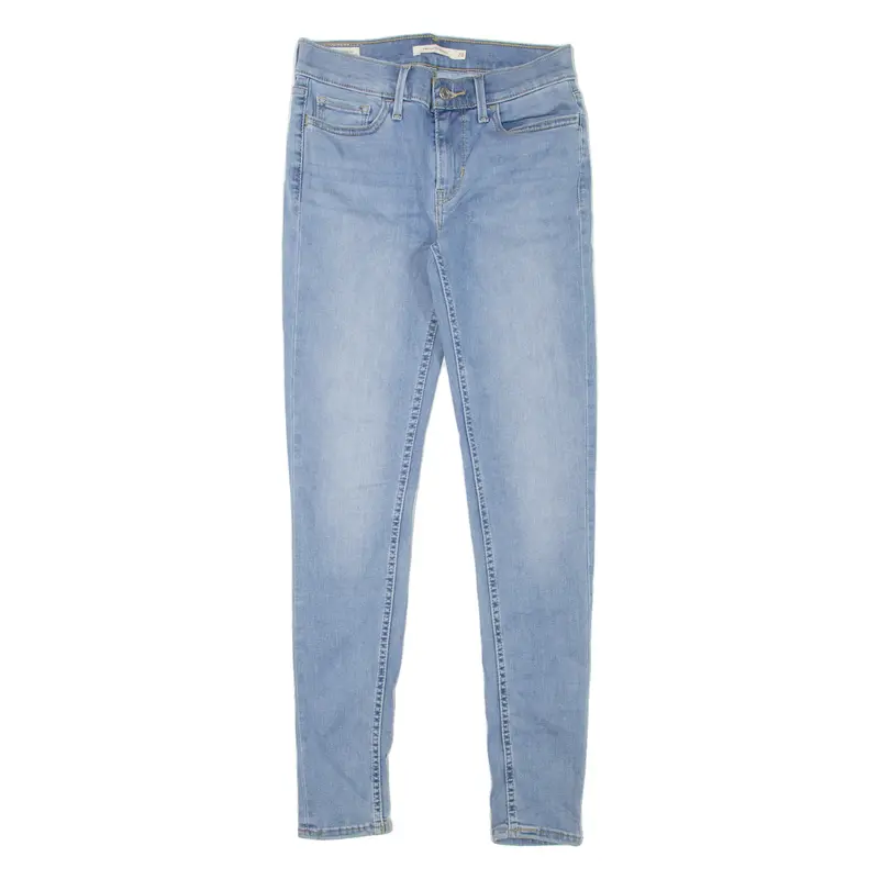 Levi's 710 Big E Womens Jeans Blue Slim Skinny Stone Wash W24 L30 1