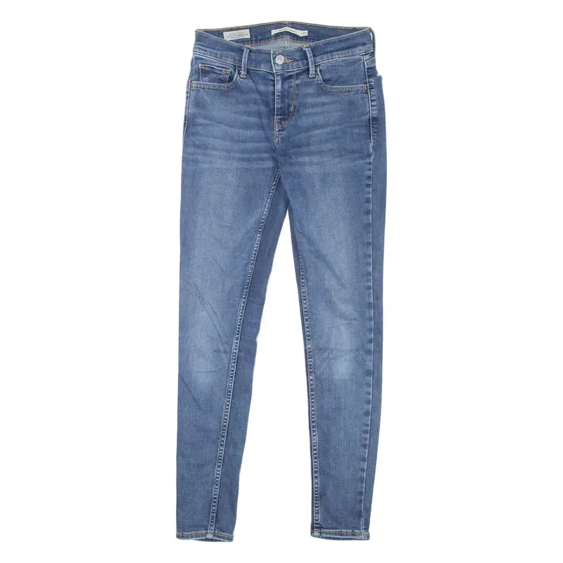 Levi's 710 Big E Womens Jeans Blue Slim Skinny Stone Wash W25 L28 1