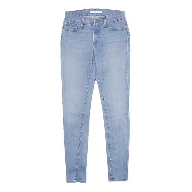 Levi's 710 Super Skinny Womens Jeans Blue Slim Skinny Denim Light W27 L30 1