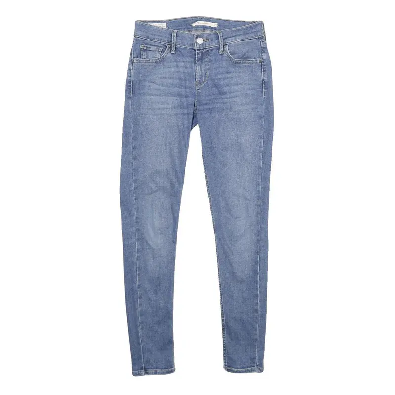 Levi's 710 Super Skinny Womens Jeans Blue Slim Skinny Denim Medium W26 L28 1