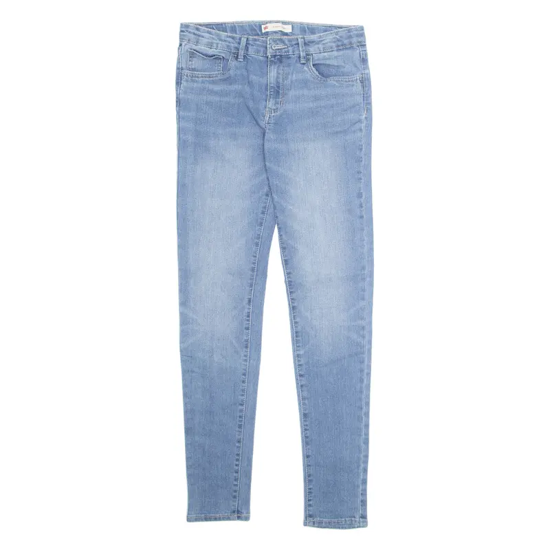 Levi's 710 Womens Jeans Blue Regular Skinny Stone Wash W28 L29 1