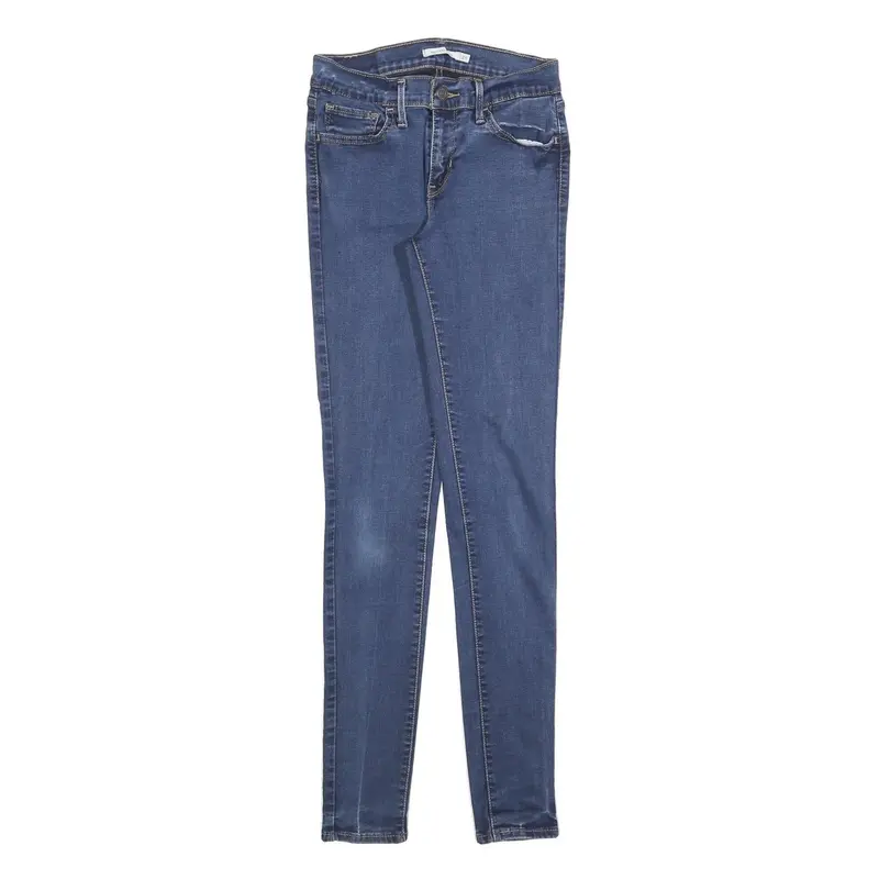 Levi's 710 Womens Jeans Blue Slim Skinny Denim W28 L32 Stretch Cotton Blend 1