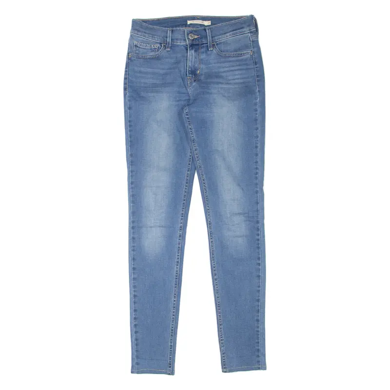 Levi's 710 Womens Jeans Blue Slim Skinny Stone Wash W27 L29 1