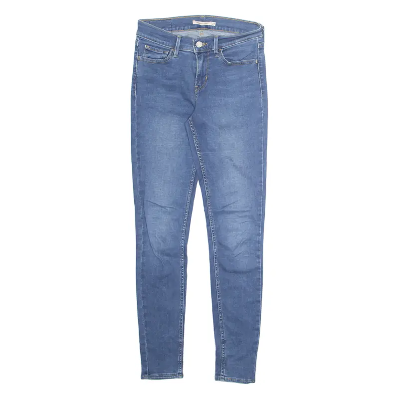 Levi's 710 Womens Jeans Blue Slim Skinny Stone Wash W27 L30 1