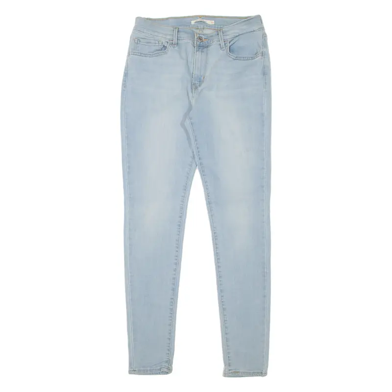 Levi's 710 Womens Jeans Blue Slim Skinny Stone Wash W27 L30 1
