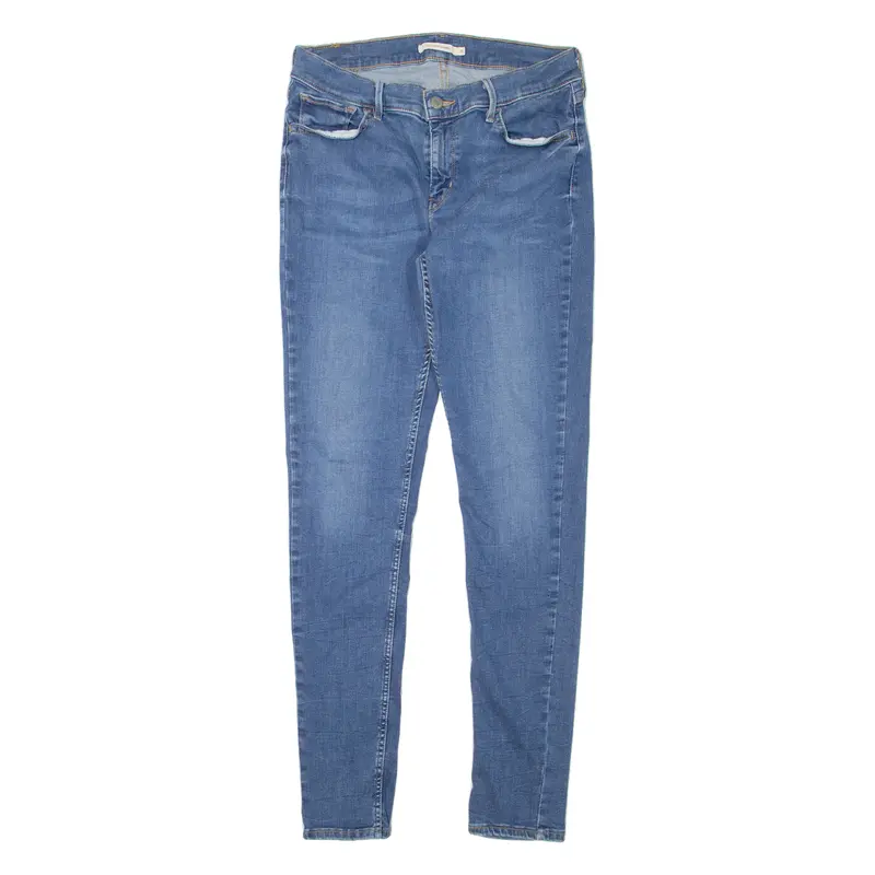 Levi's 710 Womens Jeans Blue Slim Skinny Stone Wash W27 L32 1