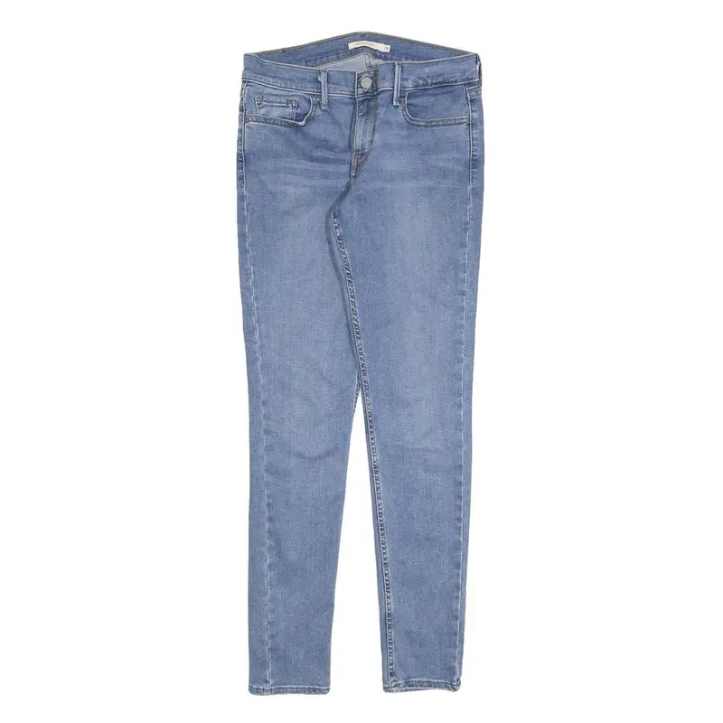 Levi's 710 Womens Slim Light Blue Denim Jeans Cotton Blend W28 L30 Skinny Fit 1
