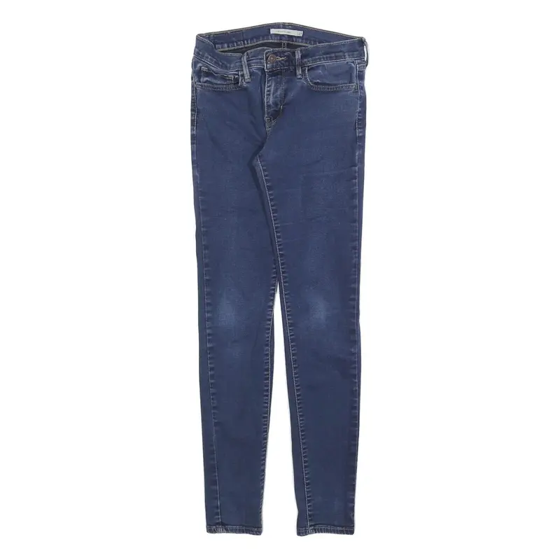 Levi's 710 Womens Slim Skinny Denim Medium Wash Cotton Blend Jeans W27 L29 1