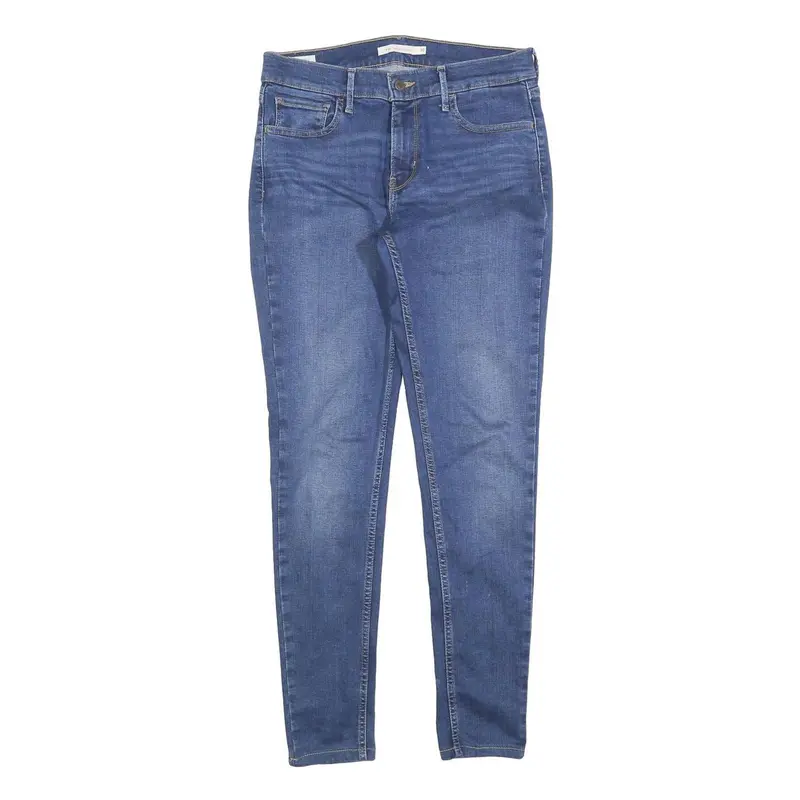 Levi's 710 Womens Slim Skinny Denim Medium Wash W30 L29 Cotton Blend Zip Jeans 1