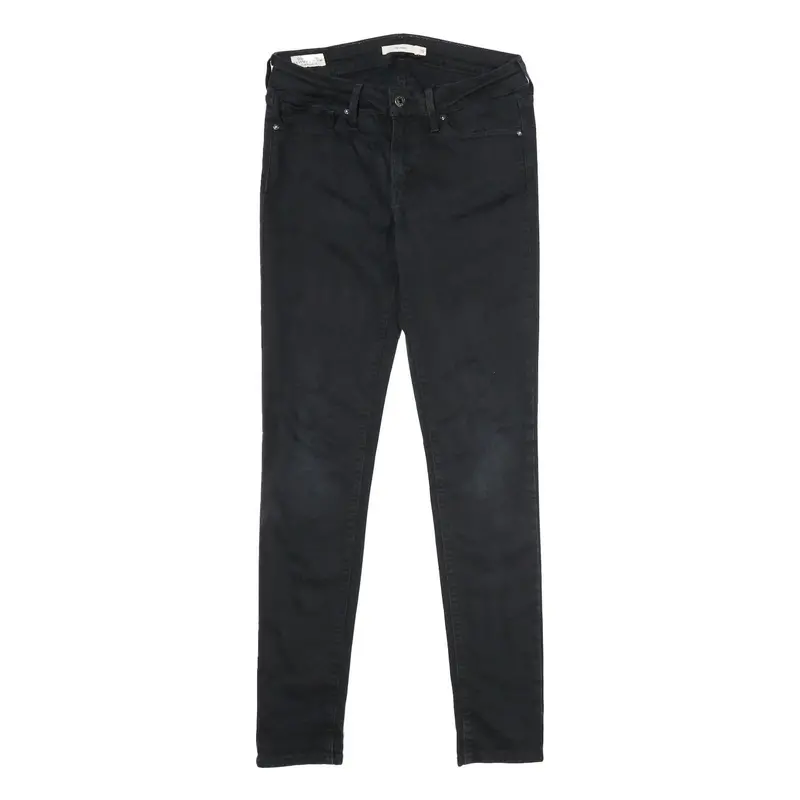 Levi's 711 Skinny Womens Jeans Black Slim Skinny Denim Medium W28 L32 1