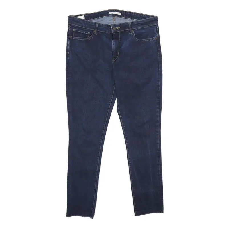 Levi's 711 Skinny Womens Jeans Blue Denim Regular W32 L29 Stretch Cotton Blend 1