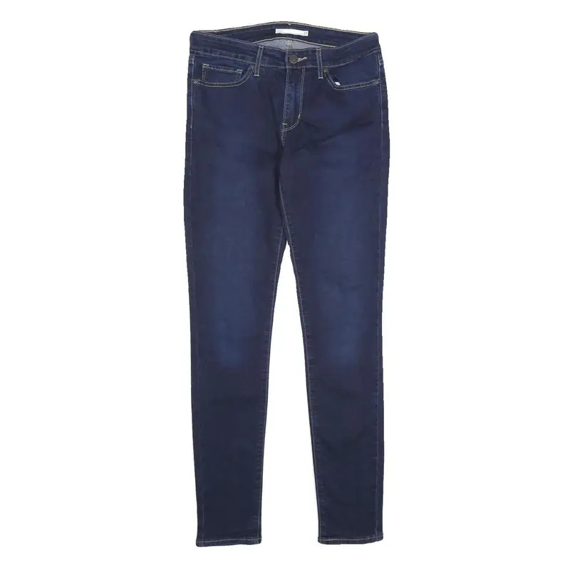 Levi's 711 Skinny Womens Jeans Blue Slim Denim Stone Wash W27 L32 Stretch 1