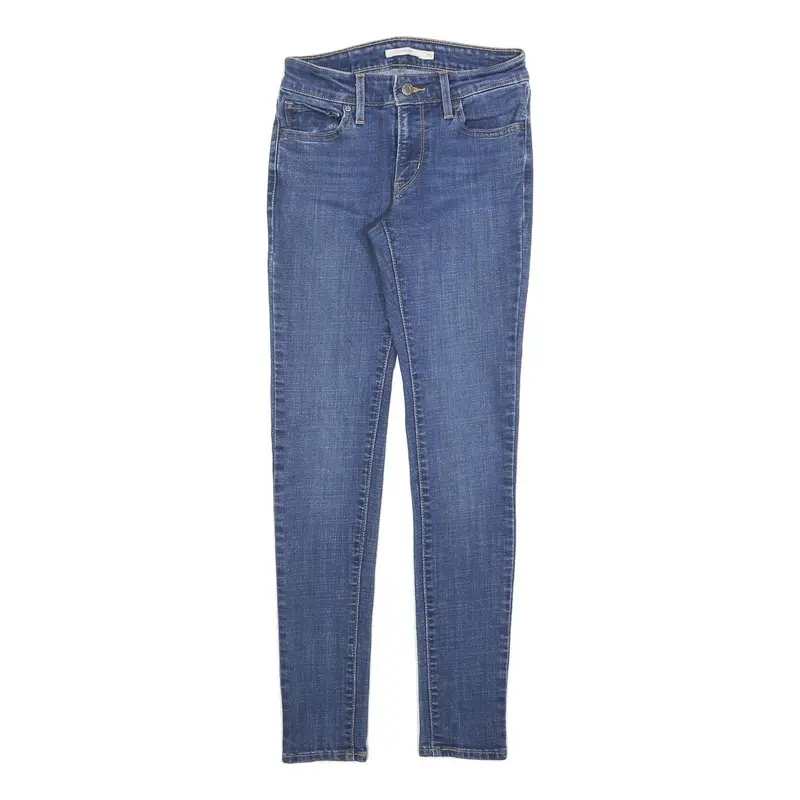Levi's 711 Womens Jeans Blue Slim Skinny Denim Medium W25 L30 Stretch Cotton 1