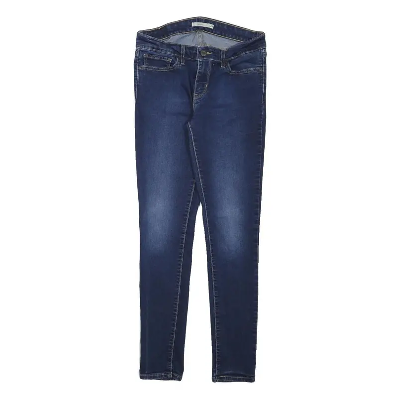 Levi's 711 Womens Jeans Blue Slim Skinny Denim Medium W28 L28 Stretch 1