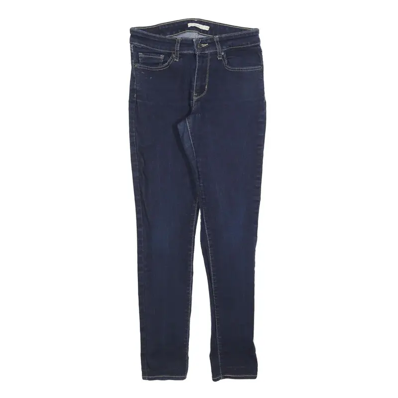Levi's 711 Womens Jeans Blue Slim Skinny Denim Medium W28 L30 Zip Casual Stylish 1