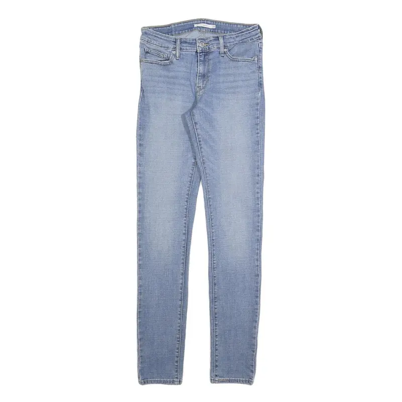 Levi's 711 Womens Jeans Blue Slim Skinny Denim Medium W29 L34 Authentic 1