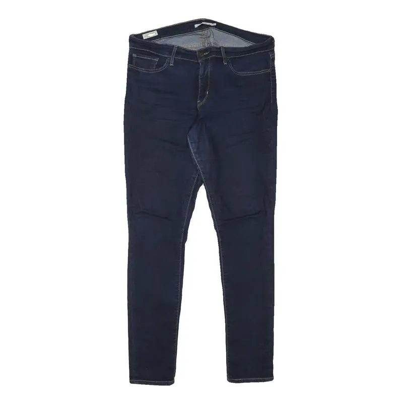 Levi's 711 Womens Jeans Blue Slim Skinny Denim W34 L31 Stretch Zip Fastening 1