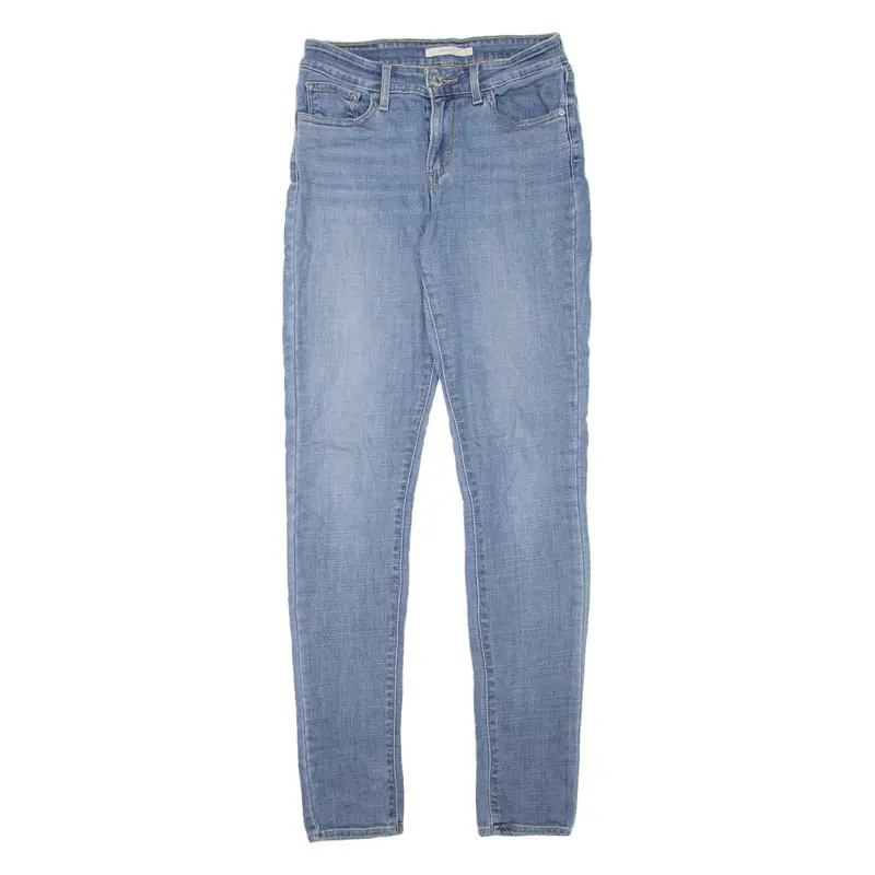 Levi's 711 Womens Jeans Blue Slim Skinny Stone Wash W27 L32 1