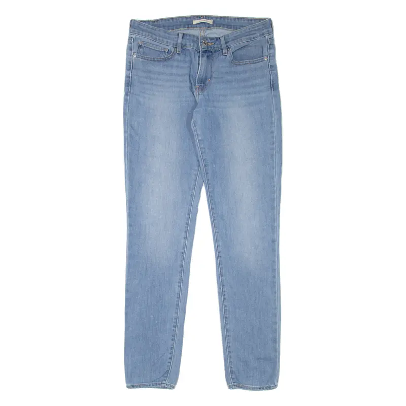 Levi's 711 Womens Jeans Blue Slim Skinny Stone Wash W28 L30 1
