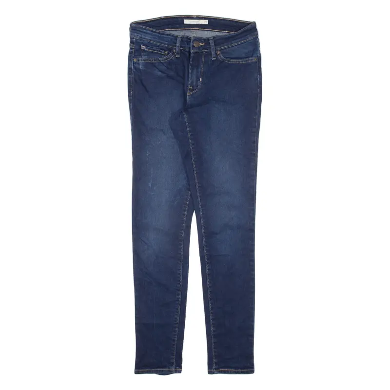 Levi's 711 Womens Jeans Blue Slim Skinny W27 L30 1