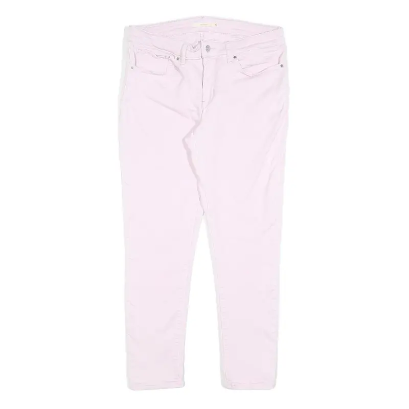 Levi's 711 Womens Jeans Pink Slim Skinny Denim W30 L28 Stretch Cotton Blend 1