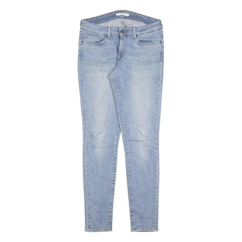 Levi's 711 Womens Slim Blue Denim Light W28 L32 Slim Fit Jeans 1