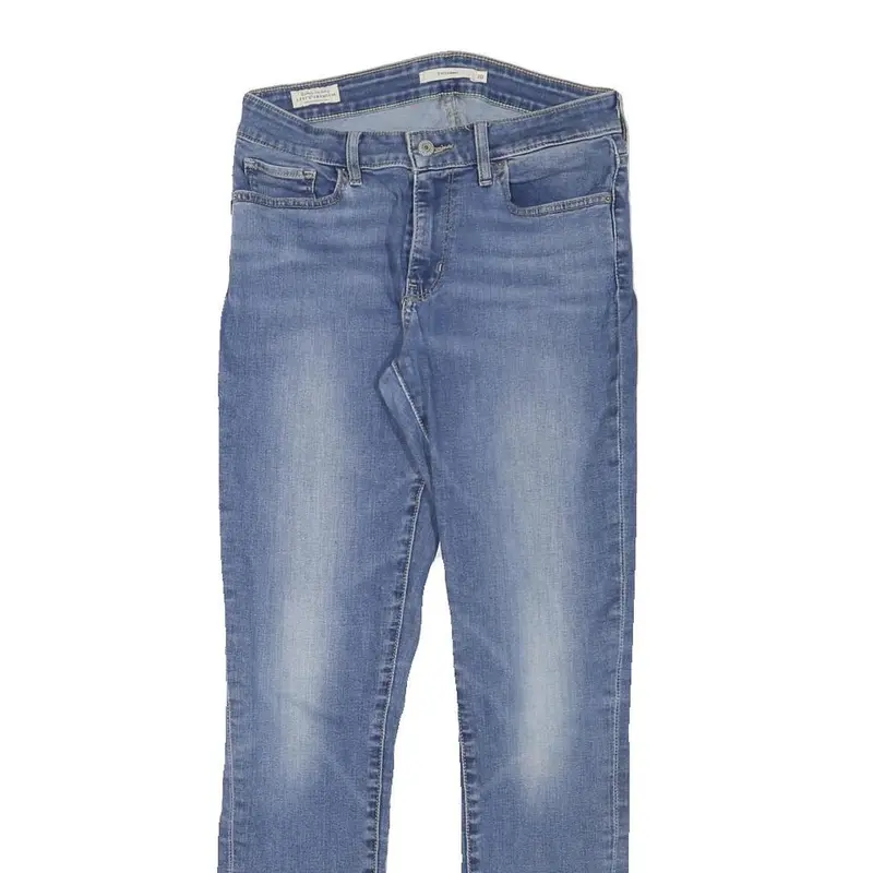 Levi's 711 Womens Slim Slim Skinny Denim Medium Blue W28 L29 Stretch Jeans 2