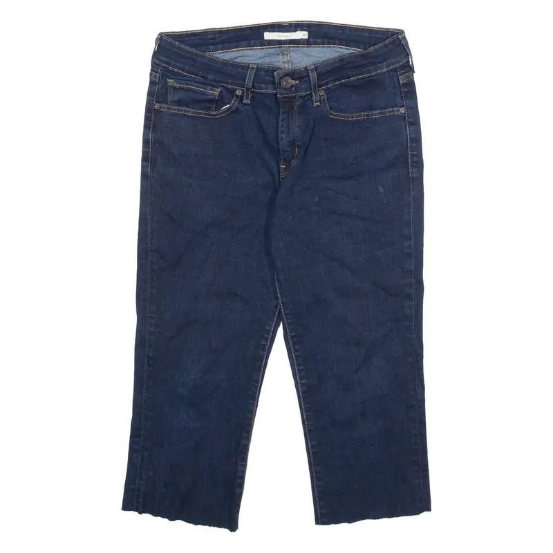 Levi's 712 Slim Cut Offs Womens Pedal Pushers Shorts Blue M W30 1