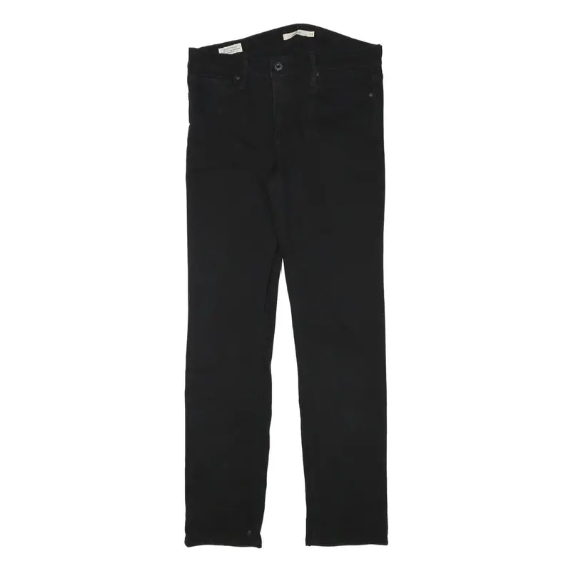Levi's 712 Womens Jeans Black Slim Skinny Denim W29 L27 Zip Cotton Blend 1
