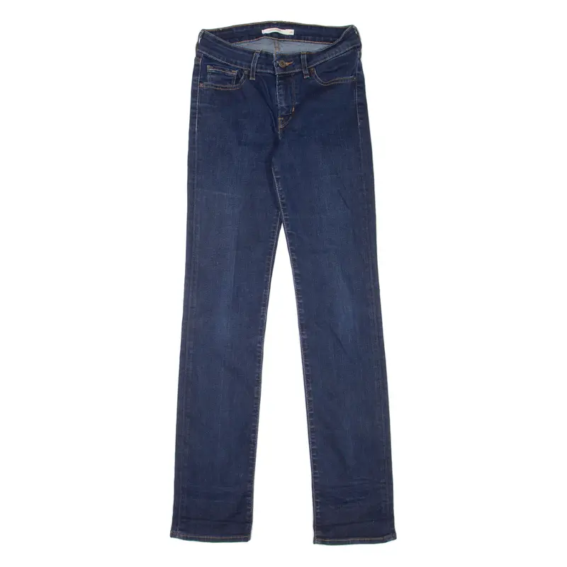 Levi's 714 Womens Jeans Blue Regular Straight W23 L32 1