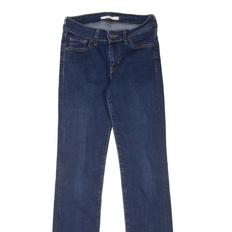 Levi's 714 Womens Jeans Blue Regular Straight W23 L32 2