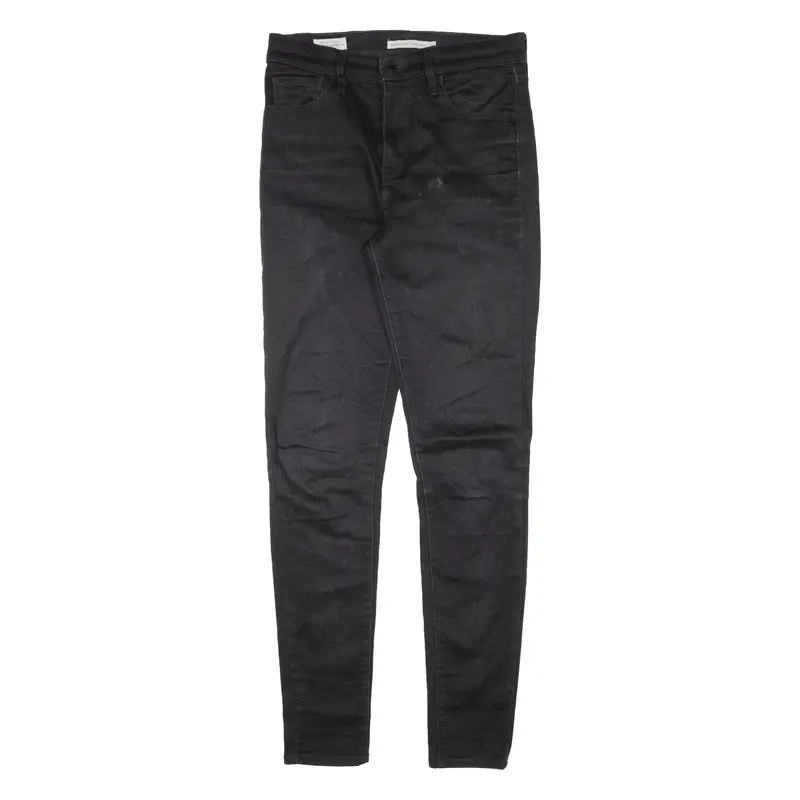Levi's 720 Big E High Rise Womens Jeans Black Slim Skinny W27 L29 1