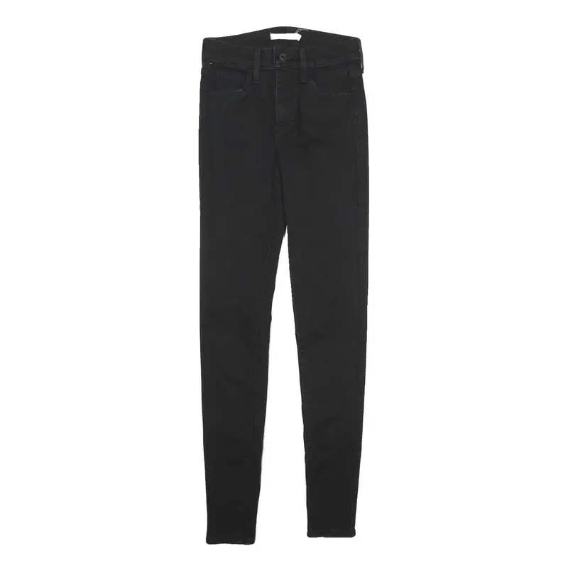 Levi's 720 High Rise Super Skinny Womens Jeans Black Slim Skinny Denim Medium 1