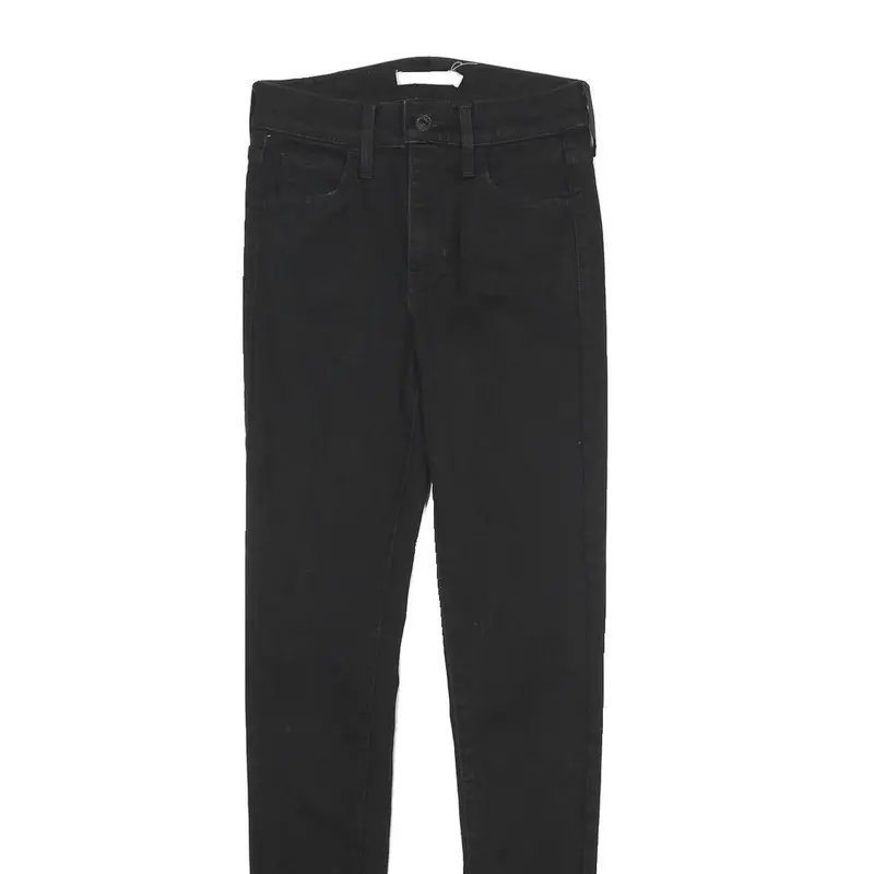 Levi's 720 High Rise Super Skinny Womens Jeans Black Slim Skinny Denim Medium 2