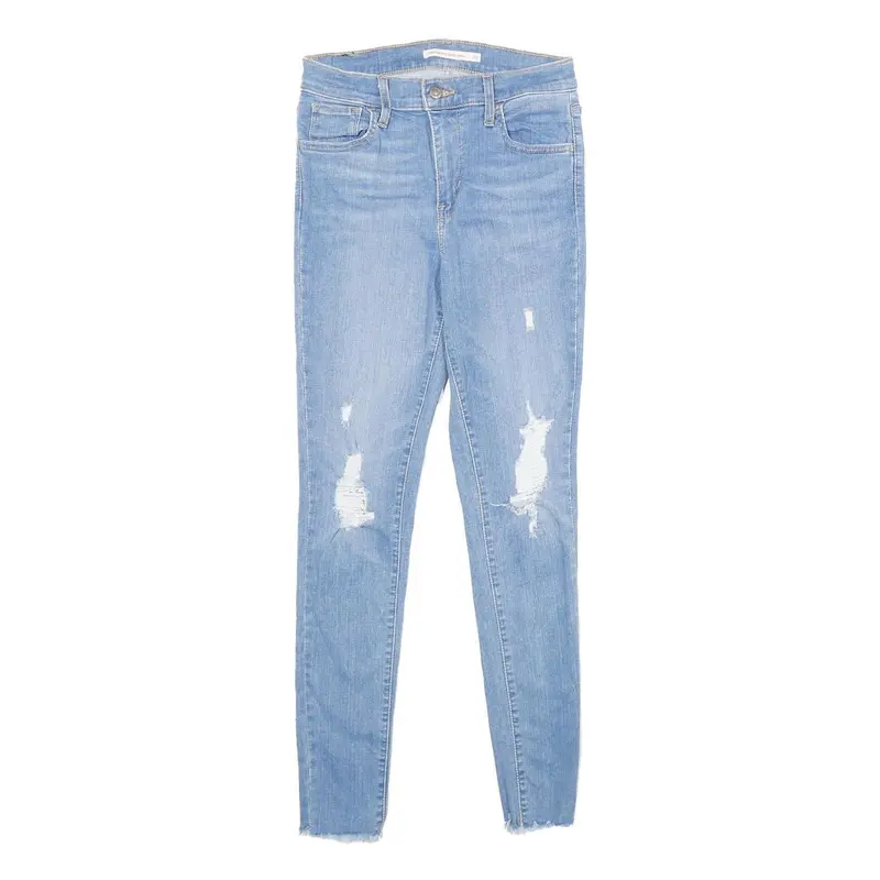 Levi's 720 High Rise Super Skinny Womens Jeans Blue Slim Skinny Denim Light W26 1