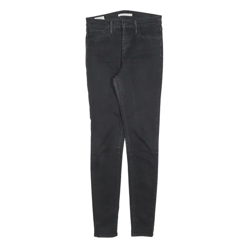Levi's 720 Womens Jeans Black Slim Skinny Denim Medium W28 L32 Stretch Comfort 1