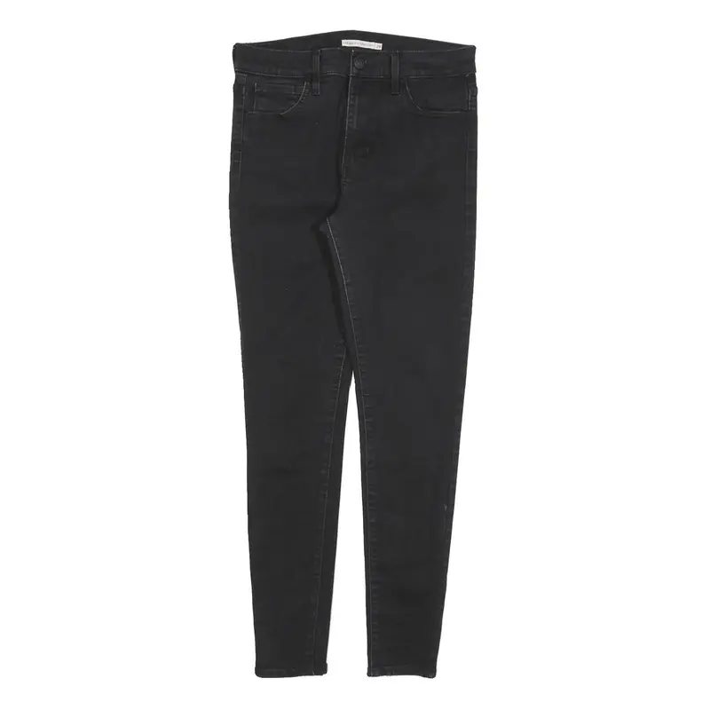 Levi's 720 Womens Jeans Black Slim Skinny Denim W29 L30 Stretch Zip Fly 1