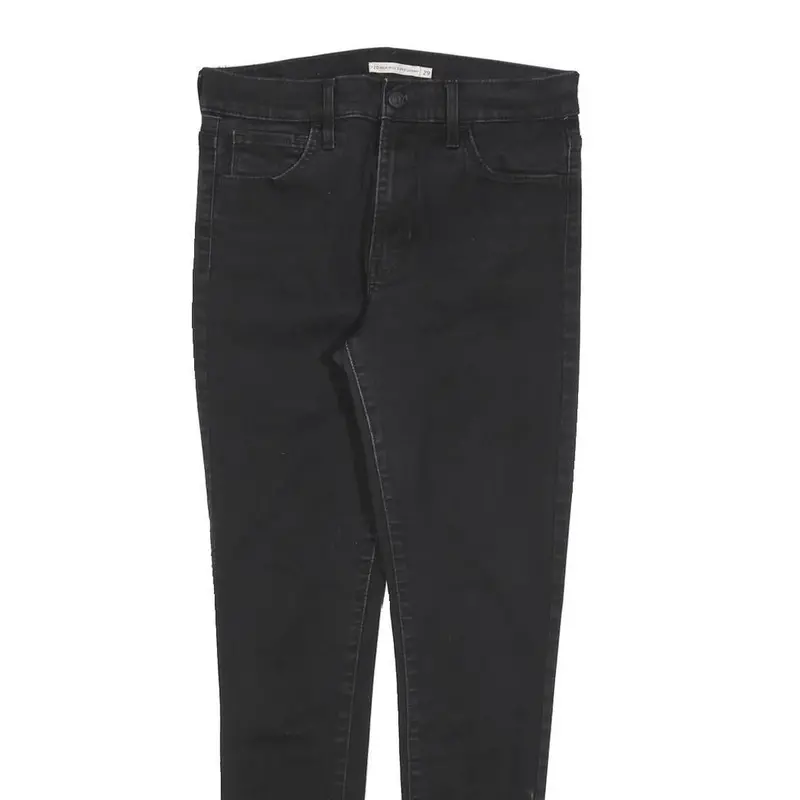 Levi's 720 Womens Jeans Black Slim Skinny Denim W29 L30 Stretch Zip Fly 2