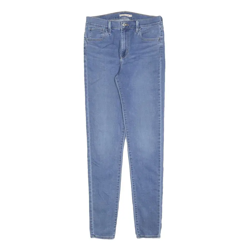Levi's 720 Womens Jeans Blue Slim Skinny Denim Medium W29 L32 Zip 1