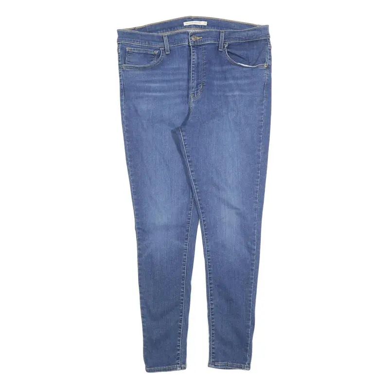 Levi's 720 Womens Slim Skinny Denim Medium W33 L30 Stretch Cotton Blend Zip 1