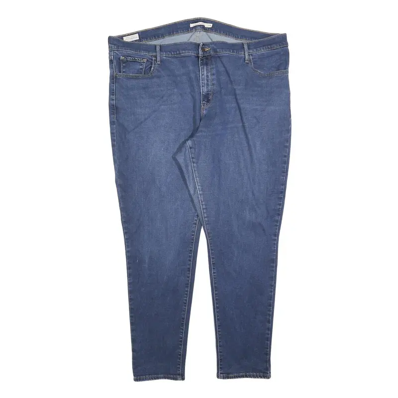 Levi's 721 Big E Womens Jeans Blue Slim Skinny Denim W44 L30 Classic Cotton 1