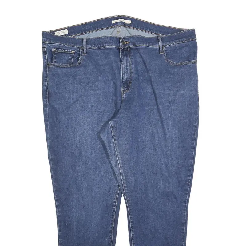 Levi's 721 Big E Womens Jeans Blue Slim Skinny Denim W44 L30 Classic Cotton 2