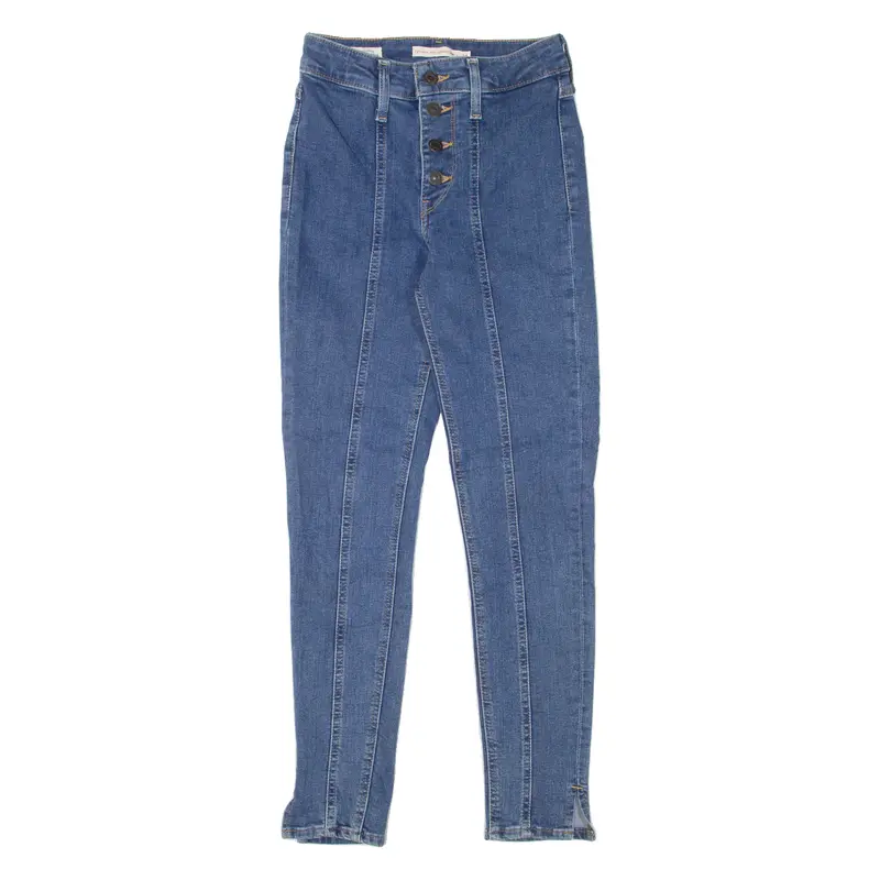Levi's 721 High Rise Ankle Big E Womens Jeans Blue Slim Skinny W24 L26 1