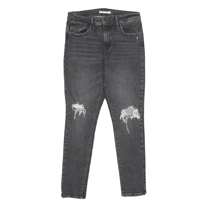 Levi's 721 High Rise Skinny Womens Jeans Black Slim Skinny Denim W30 L30 1
