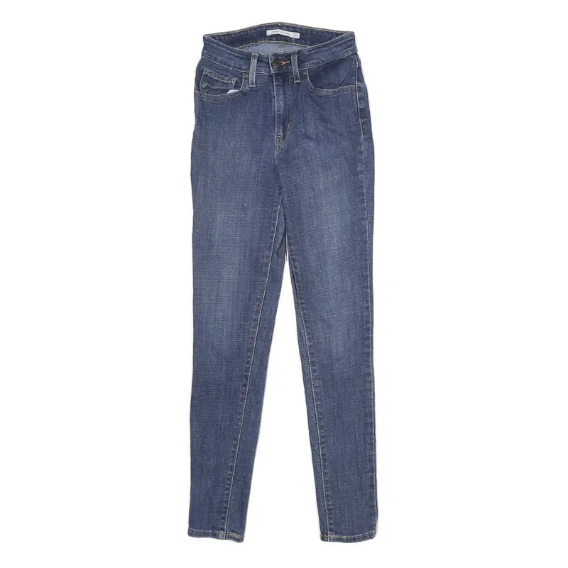 Levi's 721 High Rise Skinny Womens Jeans Blue Denim Regular Cotton Blend W25 L30 1