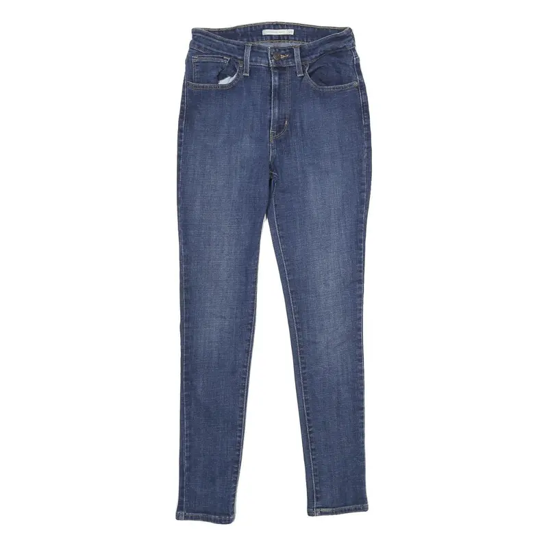 Levi's 721 High Rise Super Skinny Womens Jeans Blue Slim Skinny Denim W24 L29 1