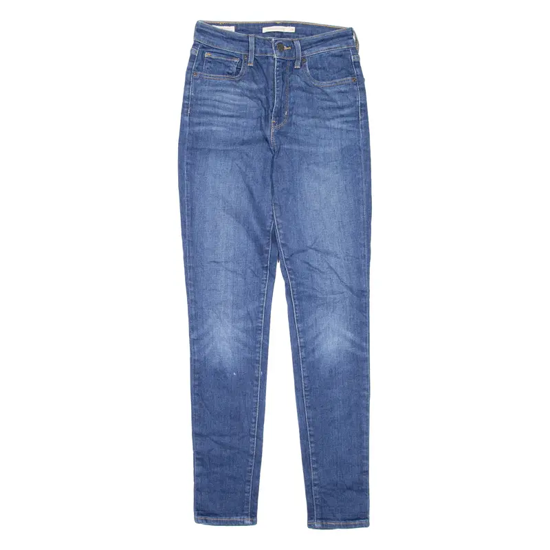 Levi's 721 High Rise Womens Jeans Blue Regular Skinny W26 L30 1