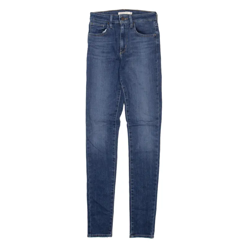 Levi's 721 High Rise Womens Jeans Blue Slim Skinny W25 L32 1
