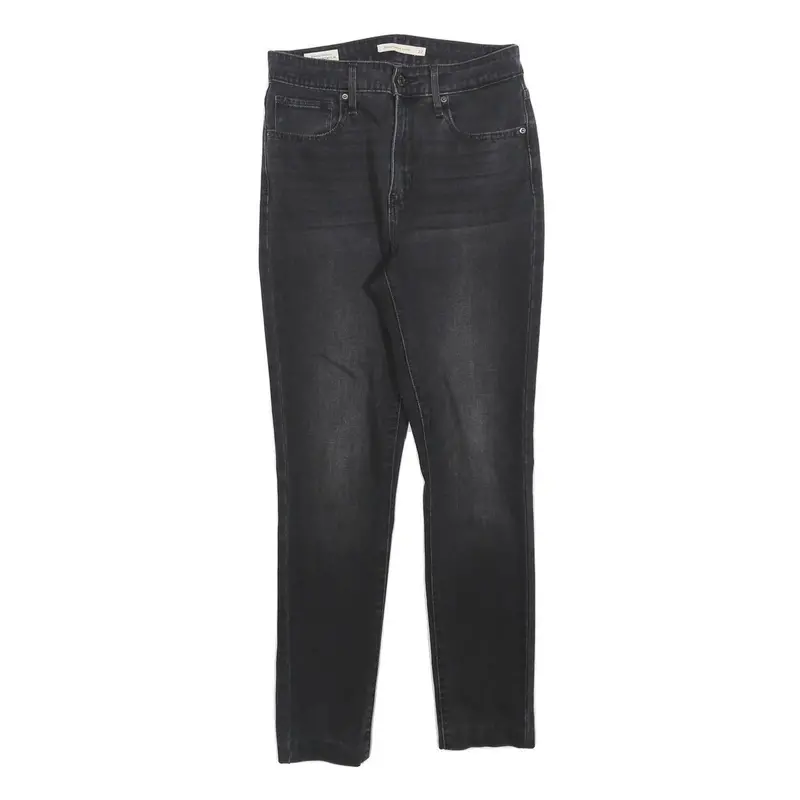 Levi's 721 Womens Jeans Black Slim Skinny Denim Medium W26 L25 Stylish Stretch 1